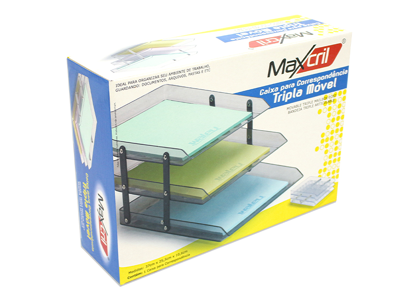 CAIXA PARA CORRESPONDêNCIA TRIPLA MóVEL