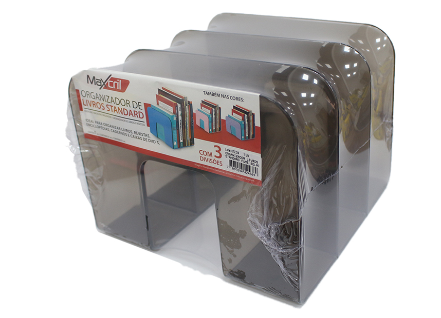 ORGANIZADOR DE LIVROS STANDARD FUMê SELADO