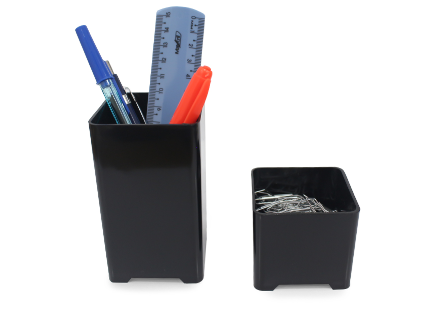 KIT PORTA OBJETOS PRETO