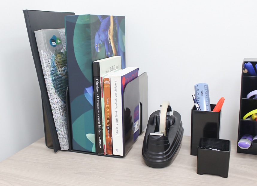 ORGANIZADOR DE LIVROS STANDARD FUMê SELADO